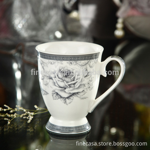 11OZ Elegant New Bone China Fine Porcelain Mug of Nocturne